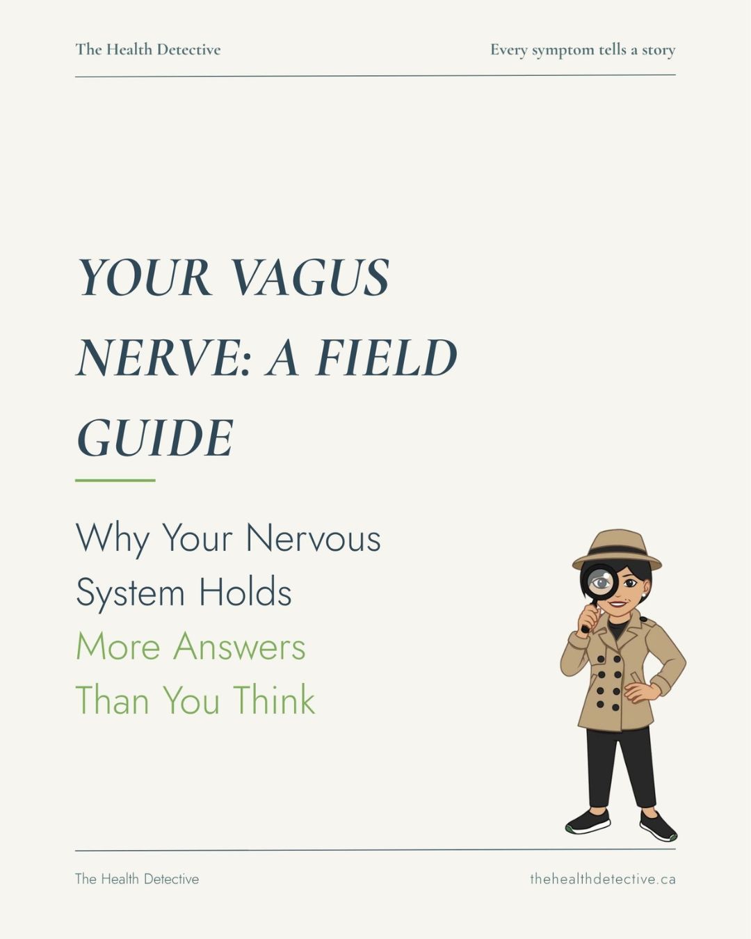 Cover of “The Vagus Nerve Field Guide” by The Health Detective.