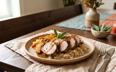 One-Pan Apple & Sage Pork Tenderloin
